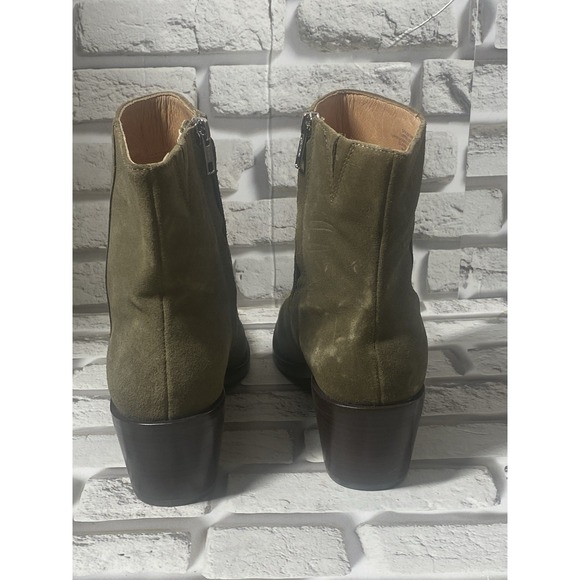 Madewell The Darcy‎ Ankle Boot in Burnt Olive Suede Upper Women's Size 8 - Picture 6 of 9